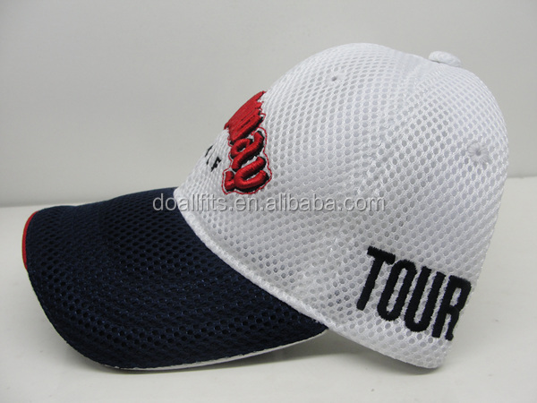 高品質のゴルフ3d刺繍コットンメッシュキャップスポーツ野球帽仕入れ・メーカー・工場