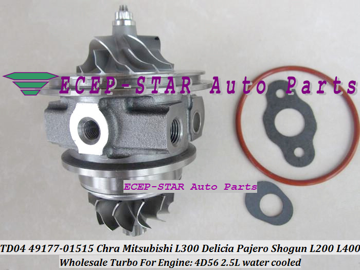 TD04 49177-01515 CHRA Cartridge Turbocharger Mitsubishi L300 4WD Delicia Pajero Shogun L200 L400 2.5L 4D56 water cooled (3)