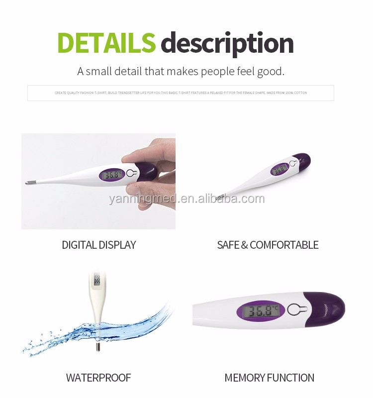 New design high quality human digital hard tip thermometer digital price,digital clinical pen-type thermometer with hard tip