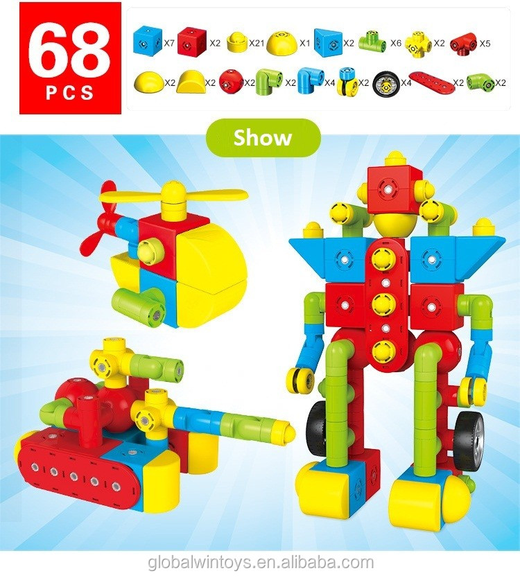New Building Blocks Magnetic Pipeline Enlighten Toys Bricks DIY Educational Toy.jpg