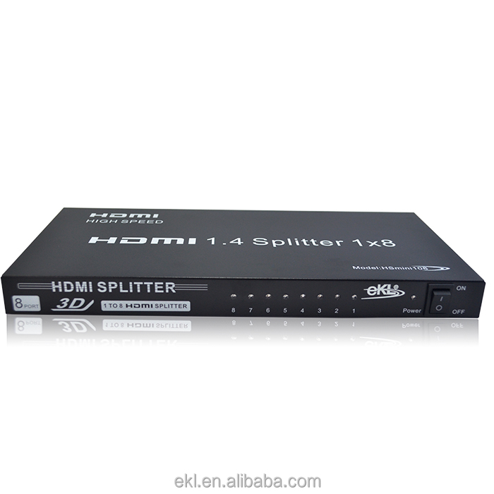 コンパクトなサイズ8ポート1x88アウト1hdmiスプリッタオーディオビデオhdtv3d4kx2k1080pのhddvd問屋・仕入れ・卸・卸売り
