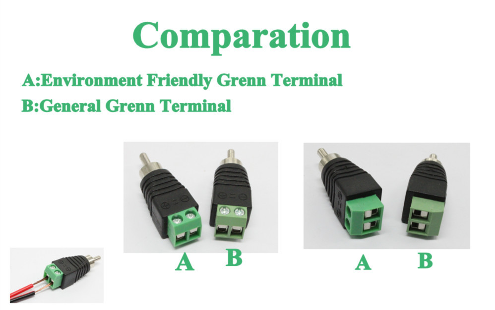 Jrcctvシステムオスrca端子台への緑、 jr-r59-1仕入れ・メーカー・工場