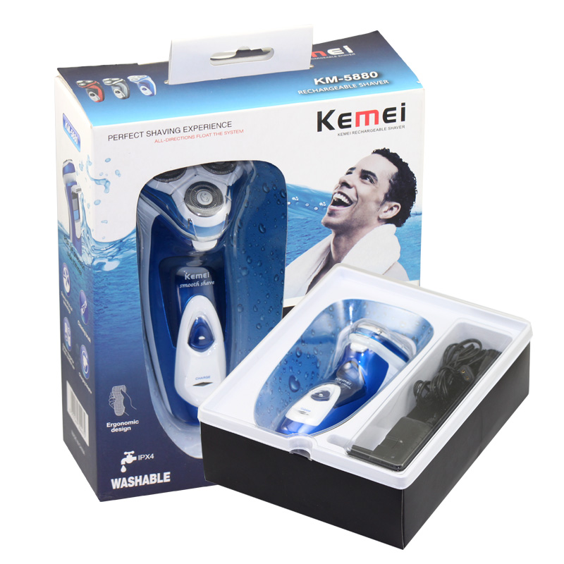 熱い販売の2015kemeikm-5880razo3を備えた男性用の電気シェーバーブレードプロのフルボディウォッシャブルウェット・dyr 問屋・仕入れ・卸・卸売り