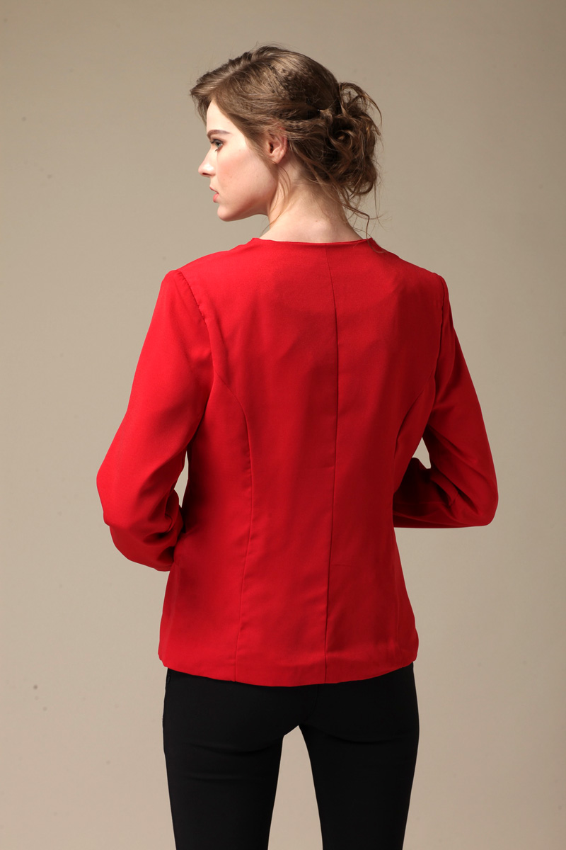3455- 10#f0012014年熱い販売の株式の服ヨーロッパに輸出されていレディース大きいサイズ春と秋の長い- の長袖ジャケット仕入れ・メーカー・工場