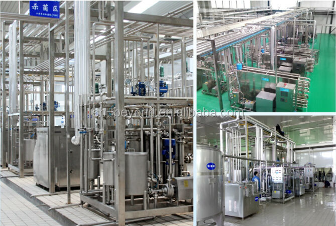 SHANGHAI BEYOND automatic dairy production line produce various kinds of dairy products
