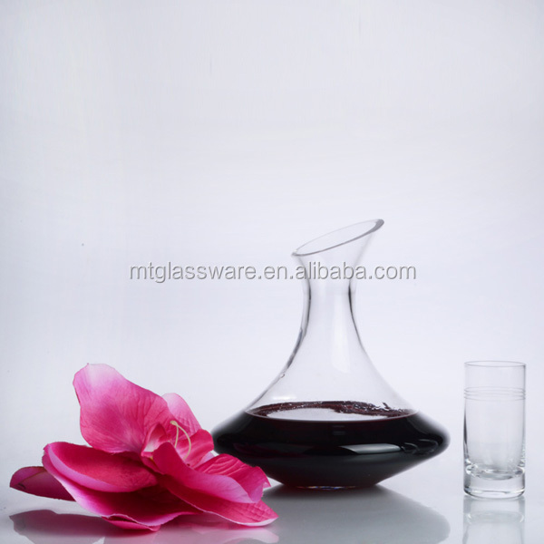 high transparency portable glass red wine decanter