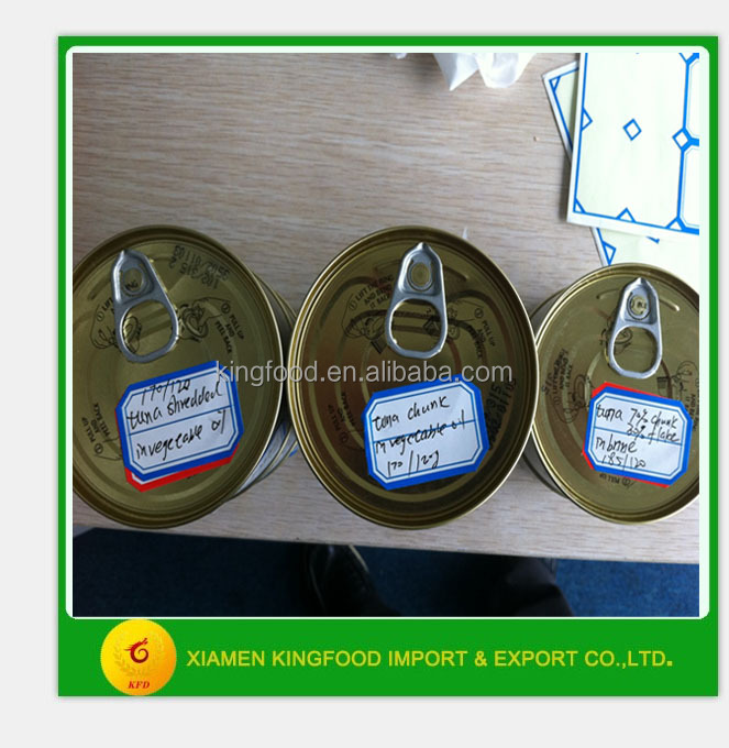 High quality reasonable price Canned Tuna in vegetable oil 185g