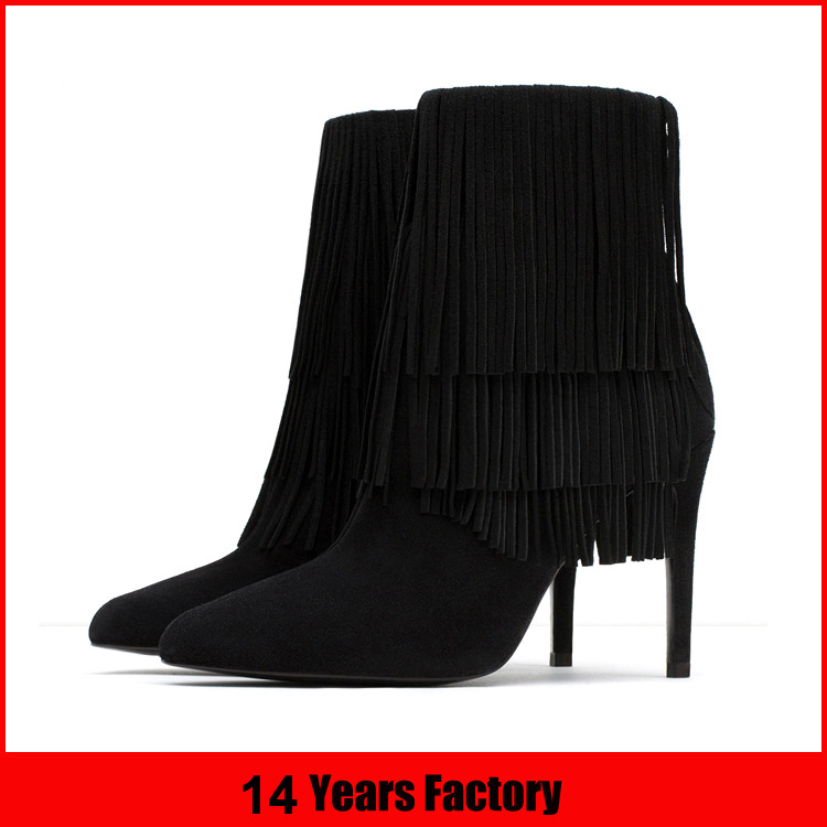 wholesale 2016 winter thin high heel women boots