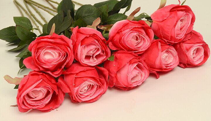 安いシルク造花のバラ造花のバラ結婚式の花のバラ仕入れ・メーカー・工場