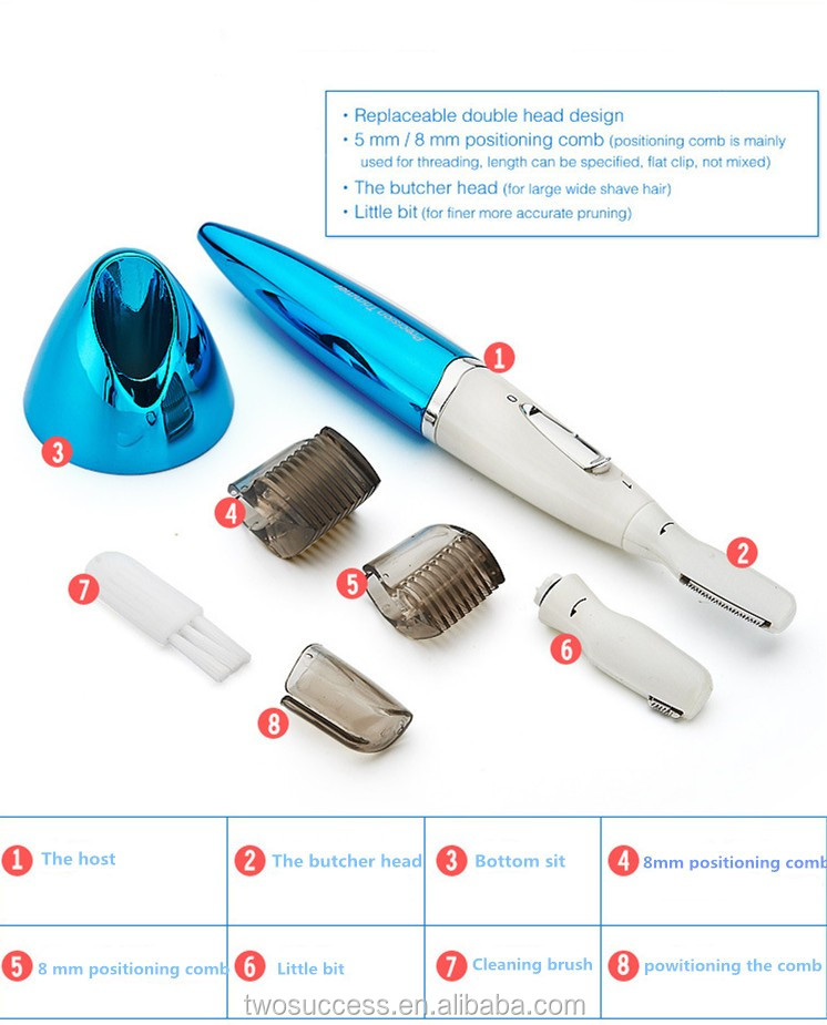 Safety electric shaving battery eyebrow razor for women .jpg