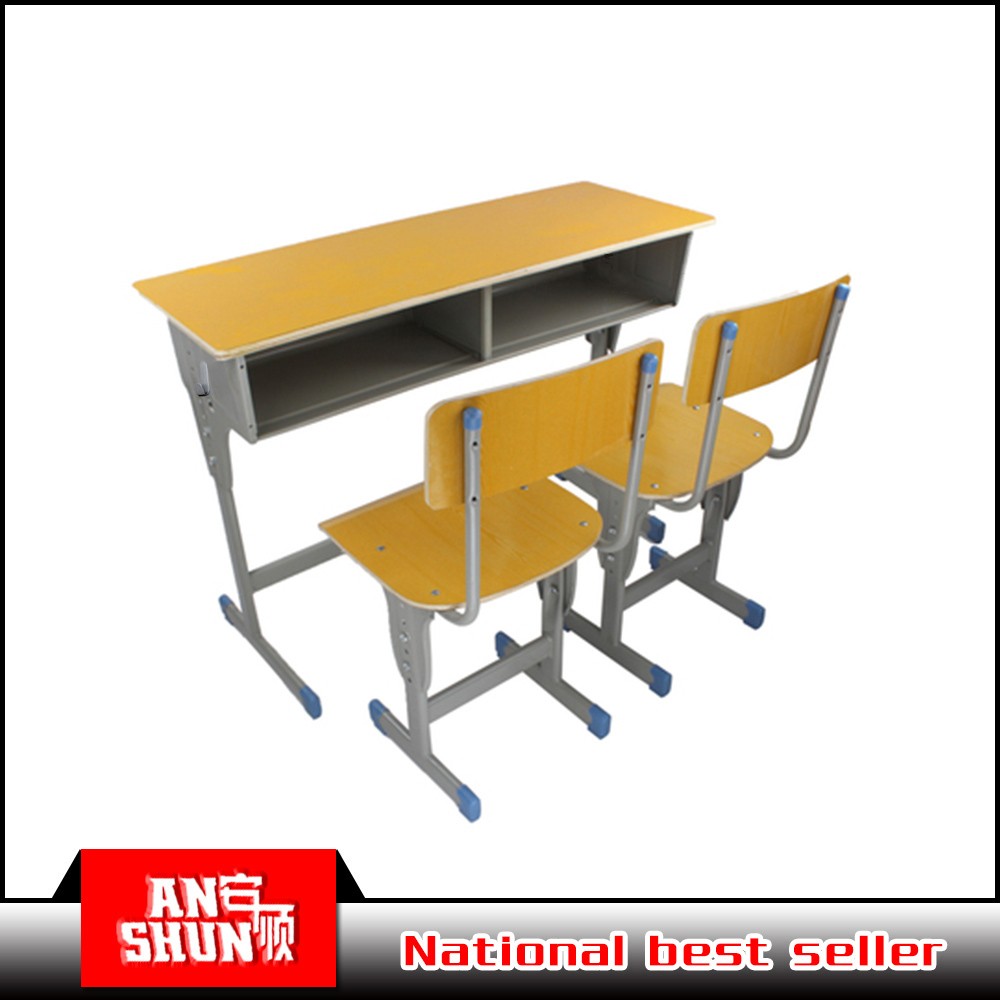 学生スクール机と椅子セット学校の家具の ため 2人仕入れ・メーカー・工場