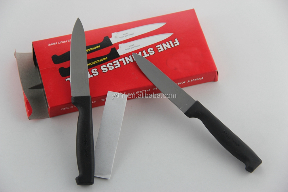 K140/6b6個のプラスチックハンドルのステーキナイフセット、 肉屋のステーキナイフ問屋・仕入れ・卸・卸売り