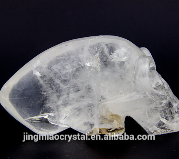 新しいファッションデザイン2015結晶石英の頭蓋骨の彫刻のホリデーギフト用の使用問屋・仕入れ・卸・卸売り