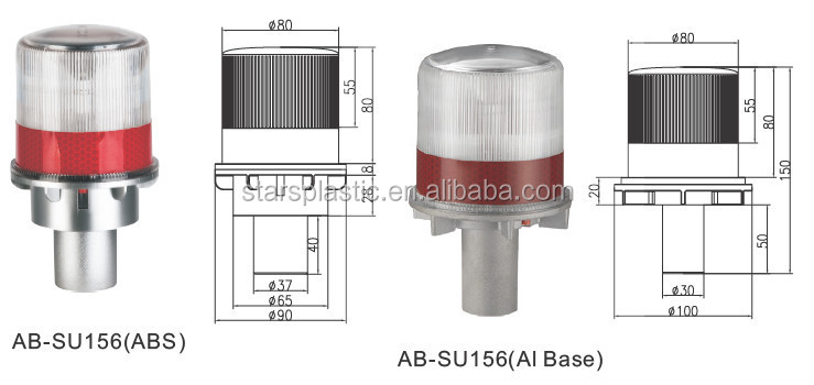 シリーズab-su156360視認性の高いトラフィックソーラーledビーコンの警告灯仕入れ・メーカー・工場