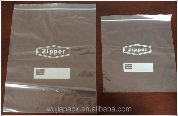 LDPE custom printed ziplock bag
