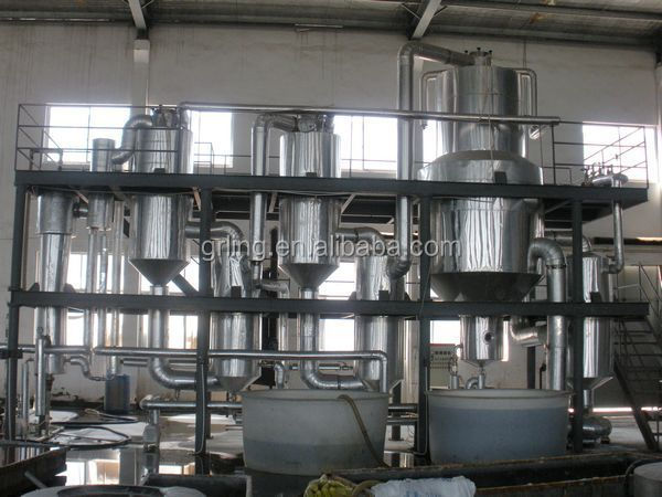 マルチ効用流下膜式蒸発器マルチ効果distallaition1000l/hr機器仕入れ・メーカー・工場