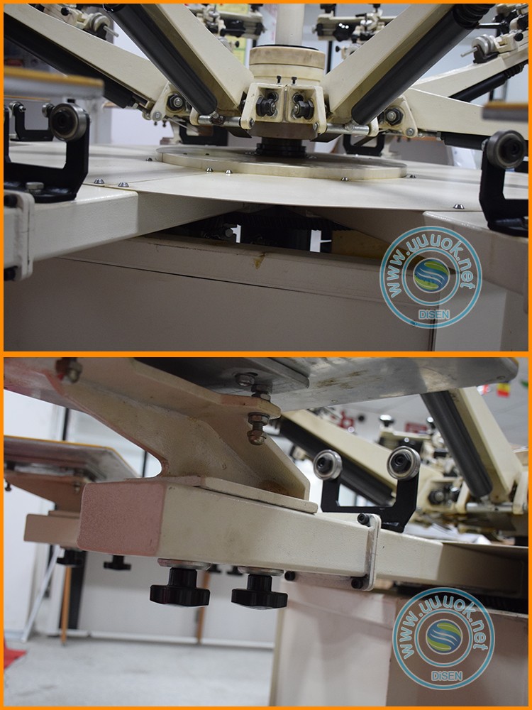 Automatic roll to roll 8 color t-shirt cylinder digital silk semi auto screen printing machine