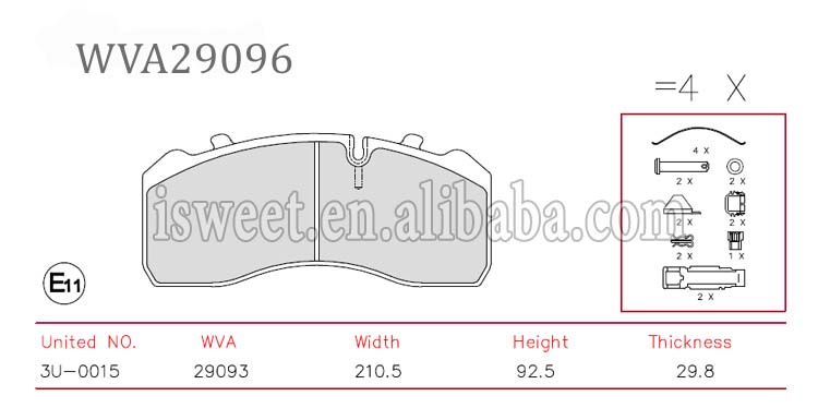 トヨタブレーキパッド04465-37030、 wva29096オートブレーキシステム、 利用できるoem。問屋・仕入れ・卸・卸売り