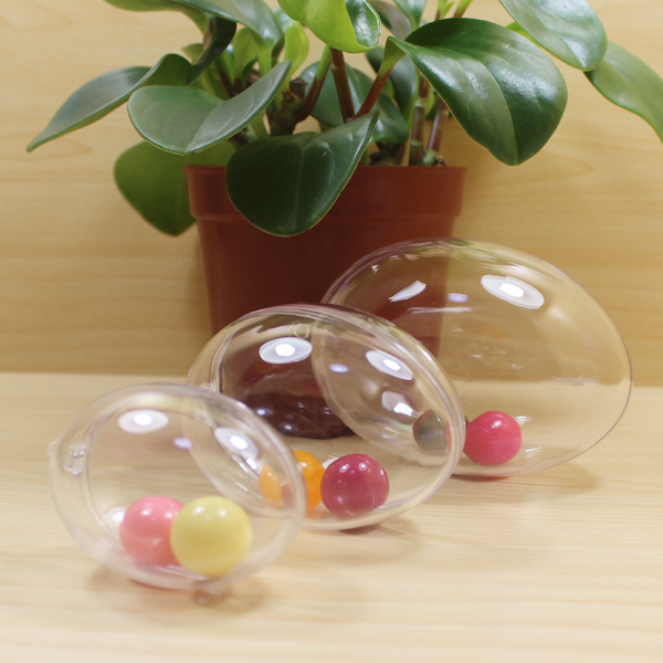 China Clear Egg Shape Plastic Ball Container Buy Transparent Plastic