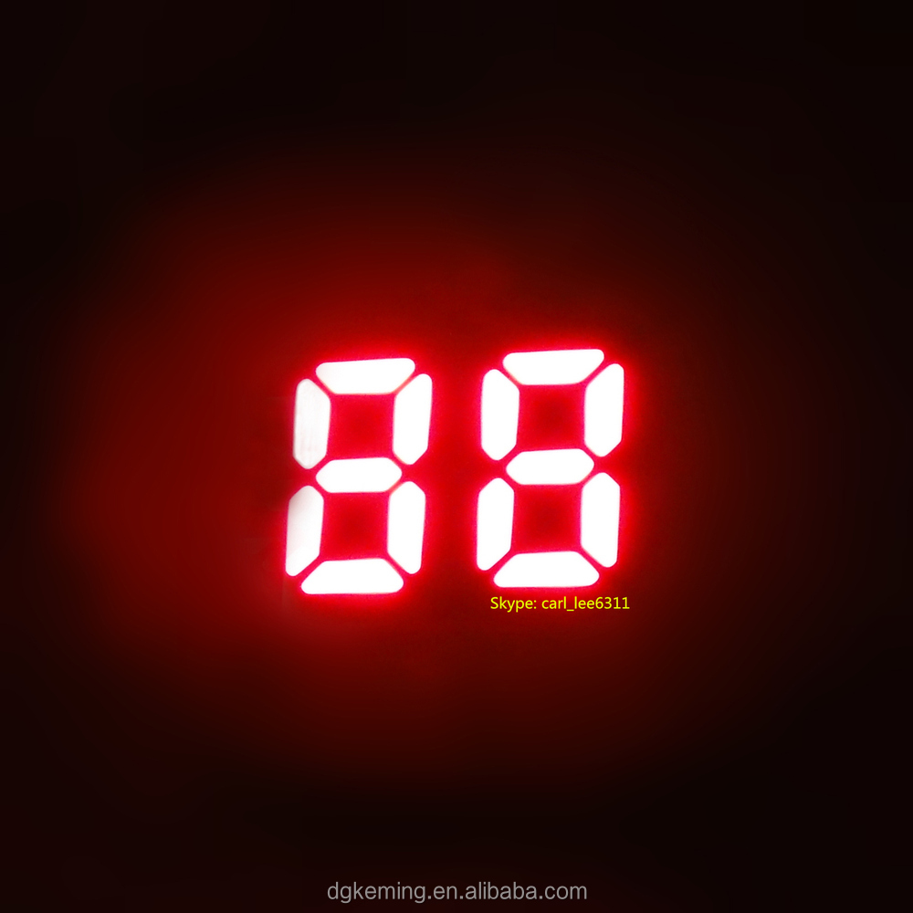 0.25 inch mini ultra blue led 2 digits small size 7 segment led display