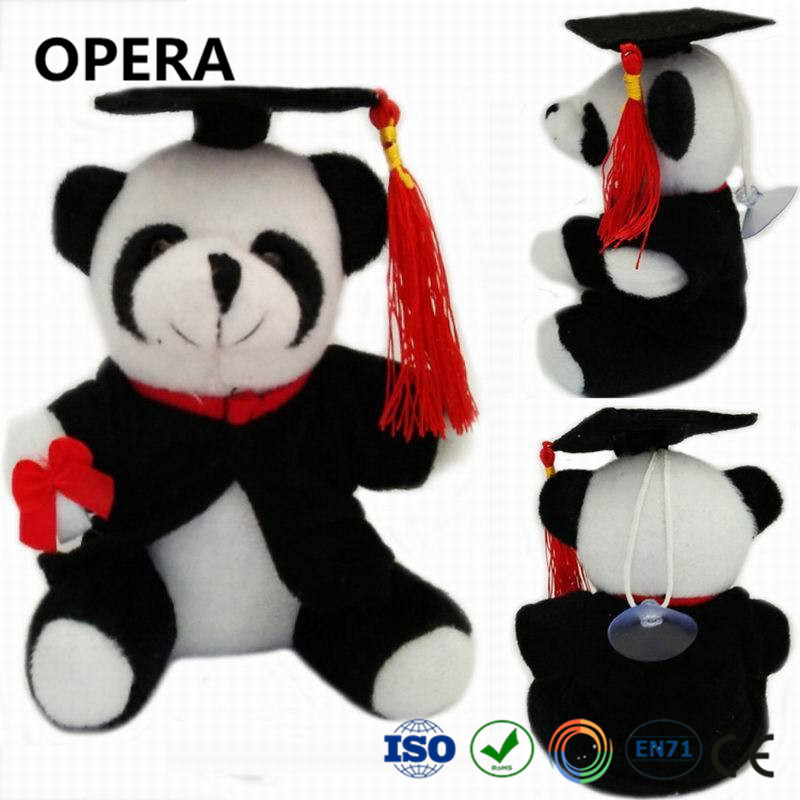 かわいいデザイン赤いリボン白黒ぬいぐるみ動物パンダテディベア