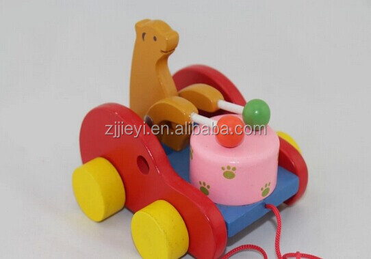 子供おもちゃのために引っ張って新しいカタツムリの形状のプロモーション木製2015子供女の子のための問屋・仕入れ・卸・卸売り