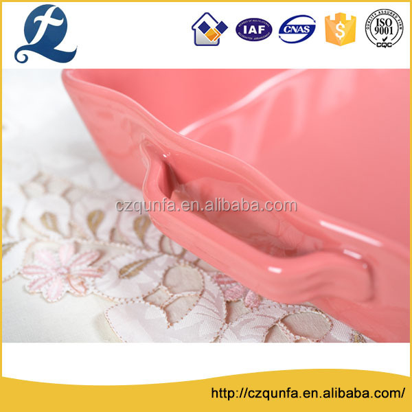 Multi color high hardness ceramic bakeware tableware