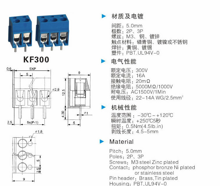 スマートbes~~kf300- 2p5.0ミリメートル2ピンのプラグ- コネクタ端子に、 貫通孔5.0ミリメートルピッチ、 端子台コネクタ250v/16a145.0ミリメートル仕入れ・メーカー・工場