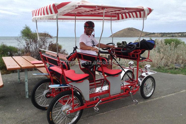 Adult Pedal Quads Bicycle Surrey Bike Four Wheels