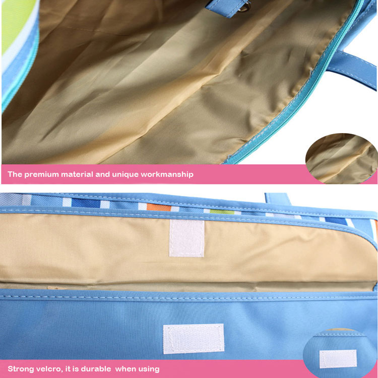 Supplier Hot Sale Adult Baby Diaper Bag Set Microfiber