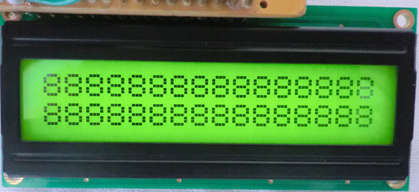 モノクロ画面16 × 2文字の lcd ディスプレイ付き黄緑色の バック ライト仕入れ・メーカー・工場