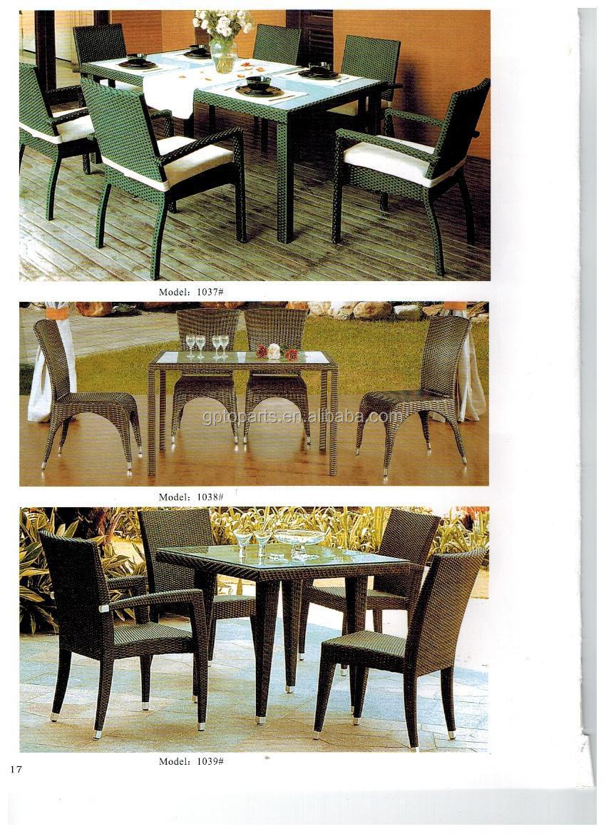 安い新しい2014年hotsale籐のテーブルとチェア屋外ガーデンテーブル仕入れ・メーカー・工場