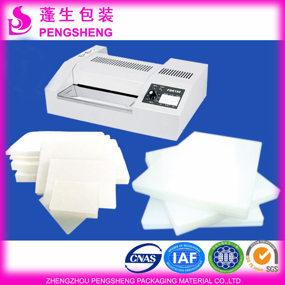 Pet+eva Laminating Pouch Film With Size A1,A2,A3,A4,A5,A6,A7,A8,B4,B5