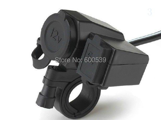 Motorcycle USB Port Cell phone GPS Cigarette Lighter iPhone Charger (5).jpg
