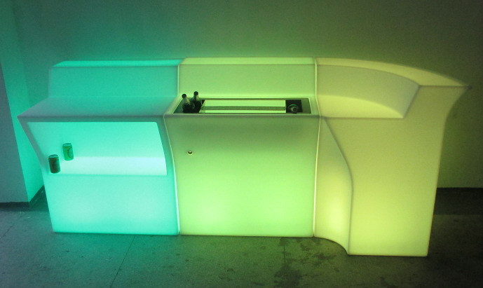 ストレート2015最新のled照明のモダンなバーカウンター仕入れ・メーカー・工場