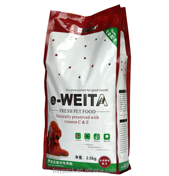 customized quality factory direct pet food bag packaging