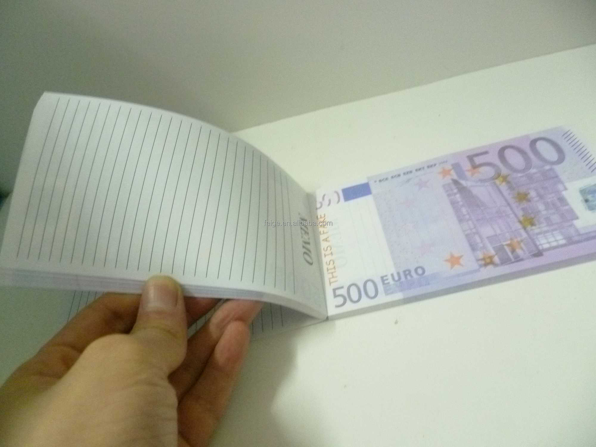 バンクシリーズeurお金デザインのメモ帳問屋・仕入れ・卸・卸売り