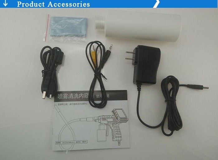 Multi-fonction jetting injector machine endoscope borescope camera