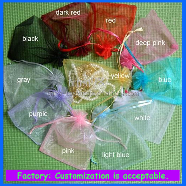 Drawstring Organza bag for eggs and Candy, gift jewelry packaging bag
