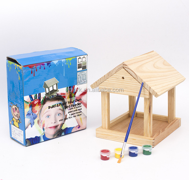 Kids Build Paint Your Own Wooden Bird Feeder Keepsake View