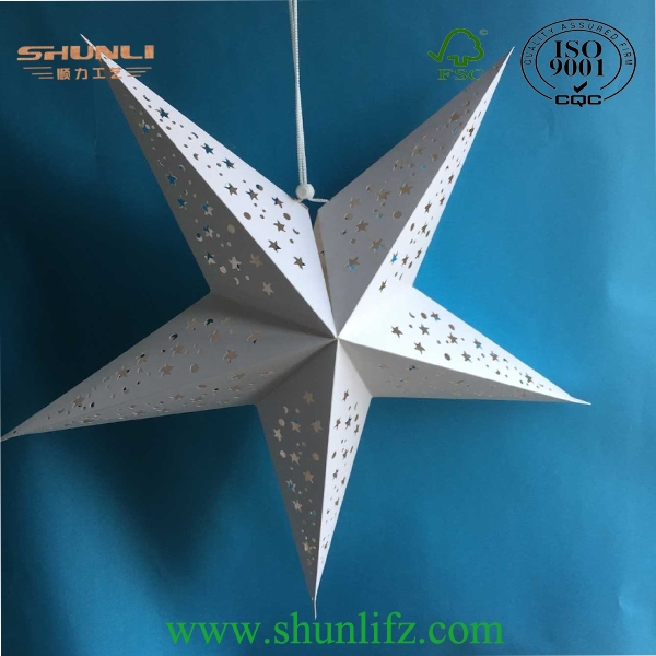 インドの紙つ星の提灯のためのeuクリスマスhotsaleパターン紙スター仕入れ・メーカー・工場
