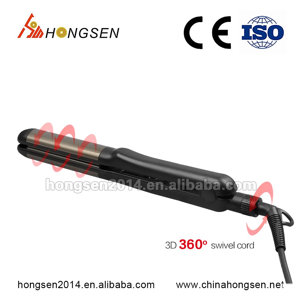 Best selling name brand electric hair brush comb hair straightener