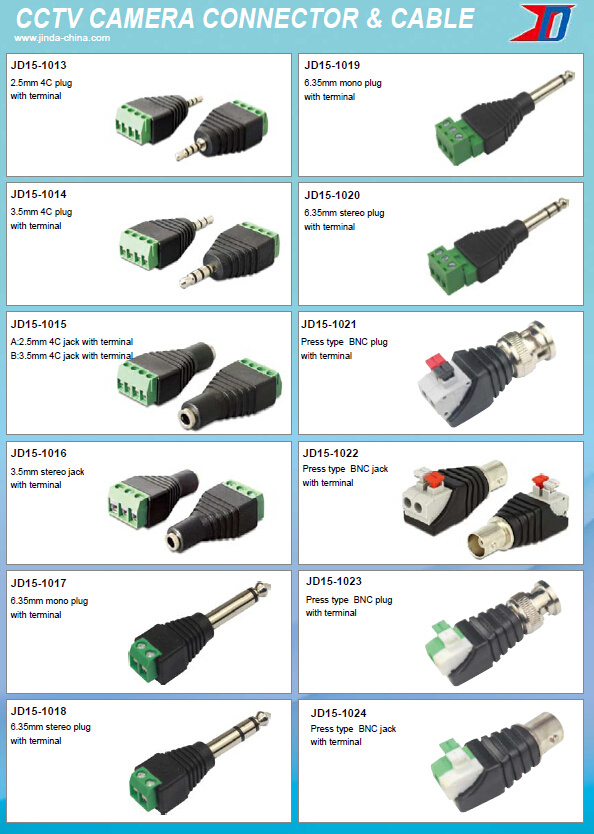 カメラvedioのbncメス同軸コネクタを同軸へのcat5バランのためのcctv仕入れ・メーカー・工場