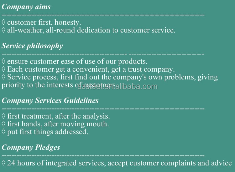 our service
