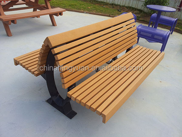 認定iso9001バック付き屋外の木製ベンチ、 長い木製のベンチ仕入れ・メーカー・工場