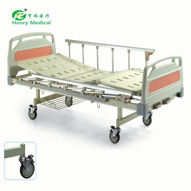 two cranks 3 functions patients manual hospital bed for wholesalers