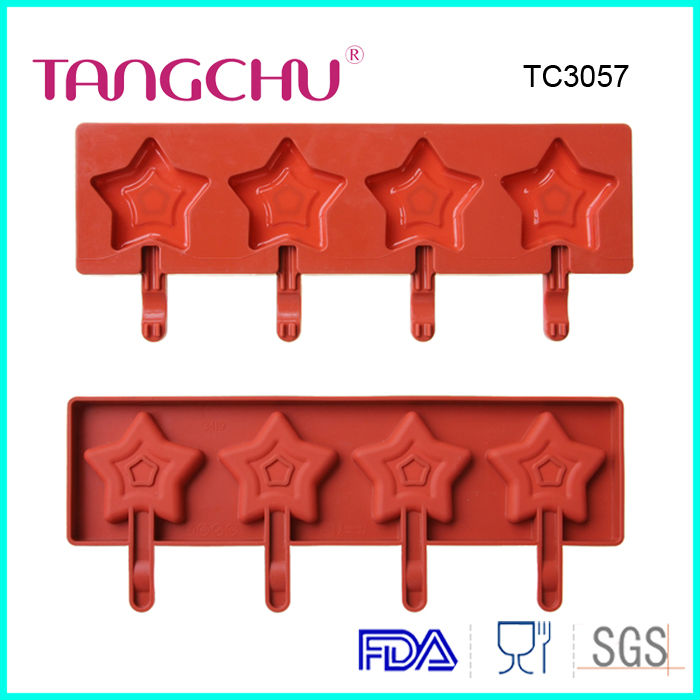 Pentagram shape lollipop chocolate mold