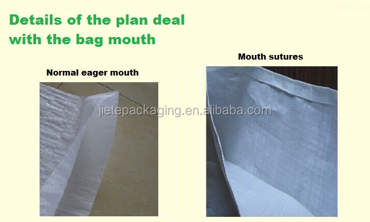 2014 recycled polypropylene woven sacks for 50kgs gain rice sugar etc