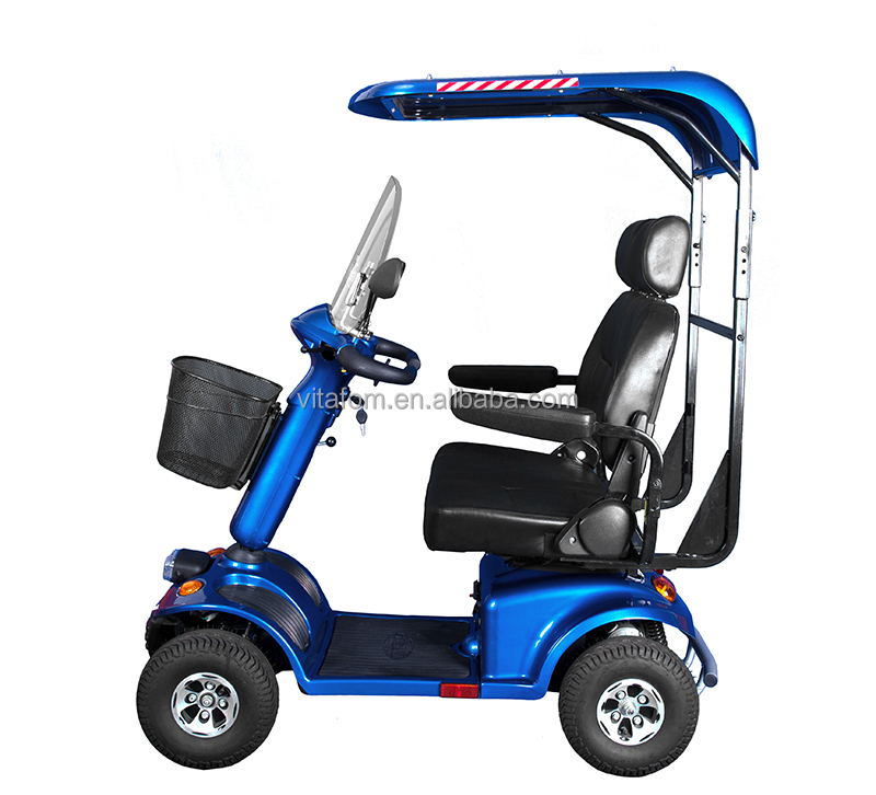 Vitafom- ビッグサイズ2座のモビリティスクーター電気粉末、 青サンルーフ付仕入れ・メーカー・工場