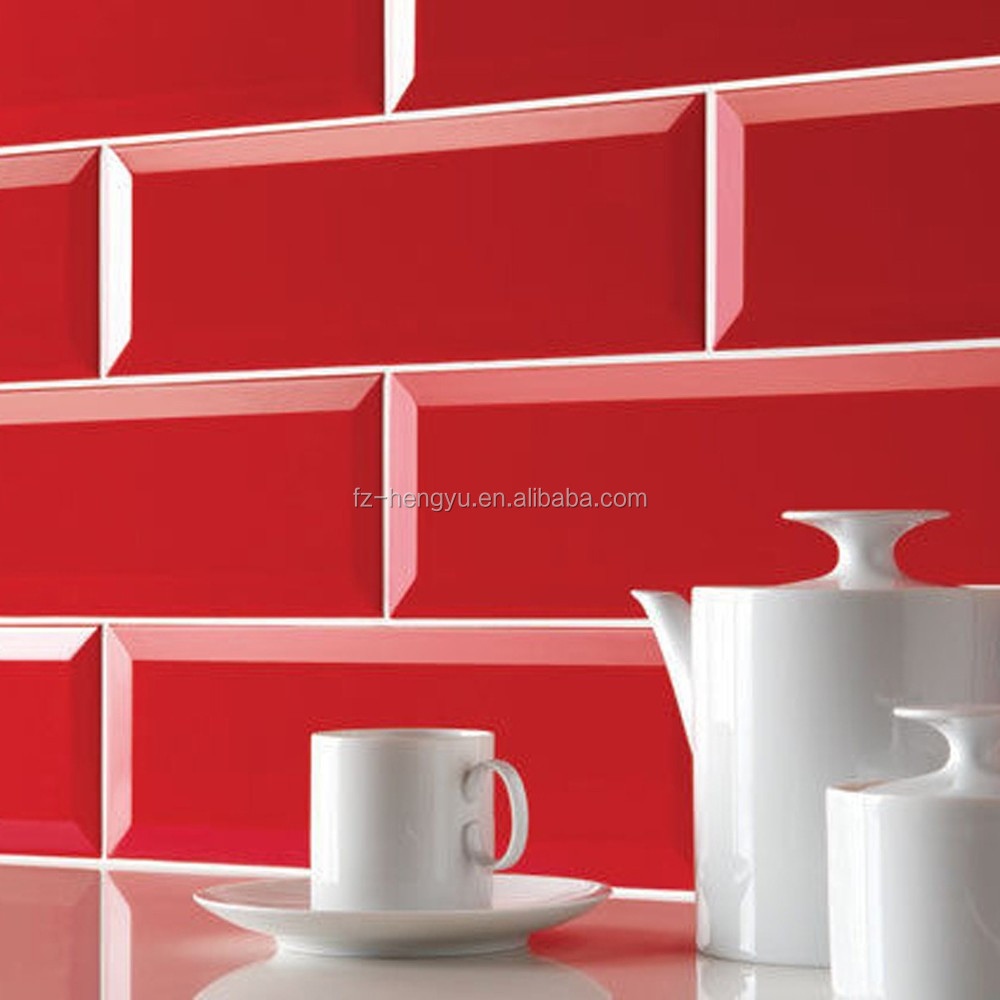 100x200mm metro rode keuken keramische glans wandtegels tegels ...